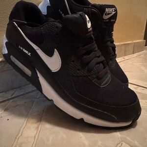 Nike Black and White Air Max 90 Women's Sneakers